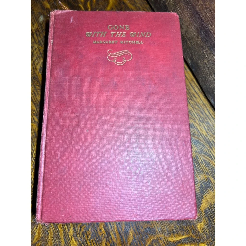 Gone With The Wind 1939 Hardcover Margaret Mitchell Macmillan Red Vintage Book